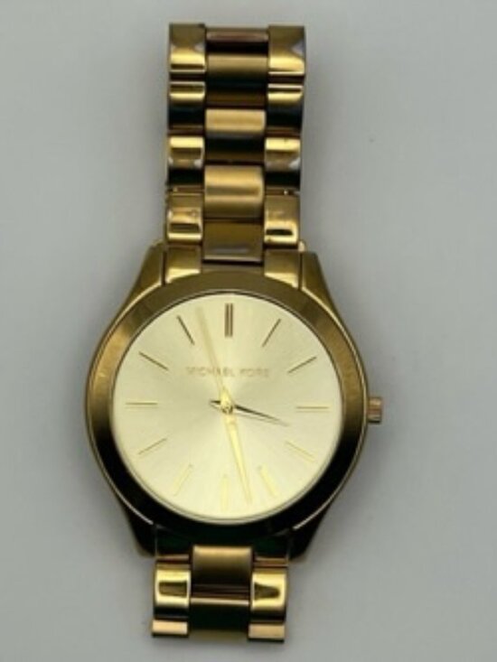 Michael Kors Ladies Watch Slim Runway MK3179 Champagne 3 extra Links  Working main image 4